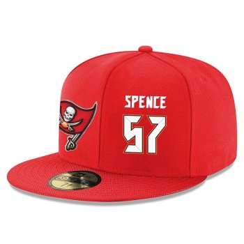 NFL Tampa Bay Buccaneers #57 Noah Spence Snapback Adjustable Stitched Player Hat - Red/White Snapbacks/Hats/Caps