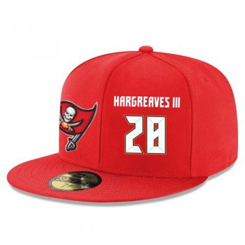 NFL Tampa Bay Buccaneers #28 Vernon Hargreaves III Snapback Adjustable Stitched Player Hat - Red/White Snapbacks/Hats/Caps