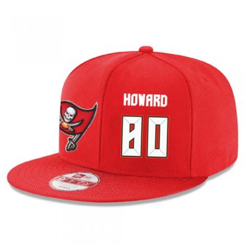 NFL Tampa Bay Buccaneers #80 O. J. Howard Snapback Adjustable Stitched Player Hat - Red/White Snapbacks/Hats/Caps