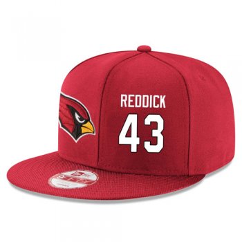 NFL Arizona Cardinals #43 Haason Reddick Snapback Adjustable Stitched Player Hat - Red/White Snapbacks/Hats/Caps