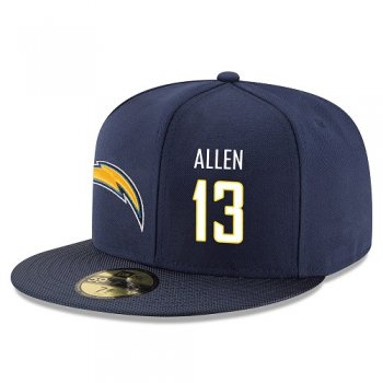 NFL Los Angeles Chargers #13 Keenan Allen Snapback Adjustable Stitched Player Rush Hat - Navy/White Snapbacks/Hats/Caps