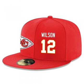 NFL Kansas City Chiefs #12 Albert Wilson Snapback Adjustable Stitched Player Hat - Red/White Snapbacks/Hats/Caps