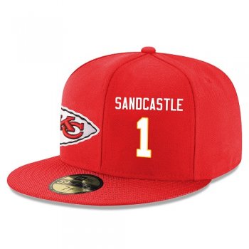 NFL Kansas City Chiefs #1 Leon Sandcastle Snapback Adjustable Stitched Player Hat - Red/White Snapbacks/Hats/Caps