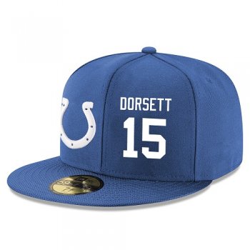 NFL Indianapolis Colts #15 Phillip Dorsett Snapback Adjustable Stitched Player Hat - Royal Blue/White Snapbacks/Hats/Caps