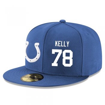 NFL Indianapolis Colts #78 Ryan Kelly Snapback Adjustable Stitched Player Hat - Royal Blue/White Snapbacks/Hats/Caps