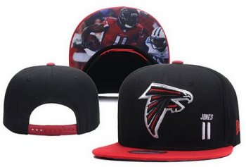 NFL Atlanta Falcons #11 Julio Jones Snapback Stitched Hat Black/Red Snapbacks/Hats/Caps