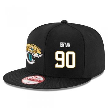 NFL Jacksonville Jaguars #90 Taven Bryan Snapback Adjustable Stitched Player Hat - Black Snapbacks/Hats/Caps