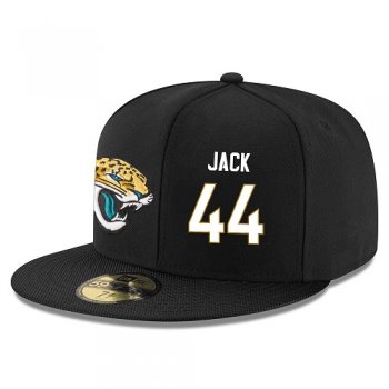 NFL Jacksonville Jaguars #44 Myles Jack Snapback Adjustable Stitched Player Hat - Black/White Snapbacks/Hats/Caps