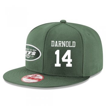 NFL New York Jets #14 Sam Darnold Snapback Adjustable Stitched Player Hat - Green Snapbacks/Hats/Caps