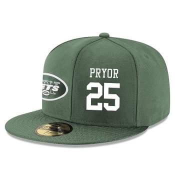 NFL New York Jets #25 Calvin Pryor Snapback Adjustable Stitched Player Hat - Green/White Snapbacks/Hats/Caps