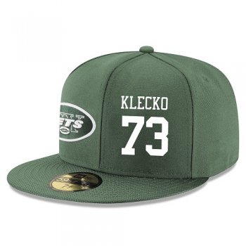 NFL New York Jets #73 Joe Klecko Snapback Adjustable Stitched Player Hat - Green/White Snapbacks/Hats/Caps