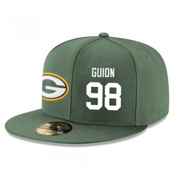 NFL Green Bay Packers #98 Letroy Guion Snapback Adjustable Stitched Player Hat - Green/White Snapbacks/Hats/Caps