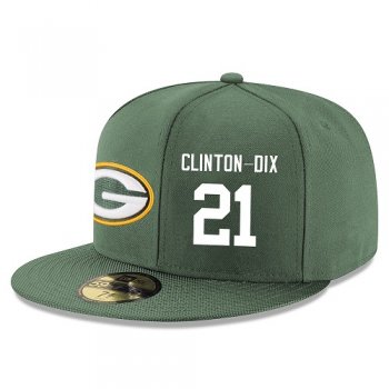 NFL Green Bay Packers #21 Ha Ha Clinton-Dix Snapback Adjustable Stitched Player Hat - Green/White Snapbacks/Hats/Caps