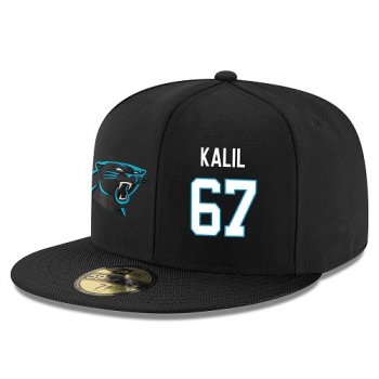 NFL Carolina Panthers #67 Ryan Kalil Snapback Adjustable Stitched Player Hat - Black/White Snapbacks/Hats/Caps