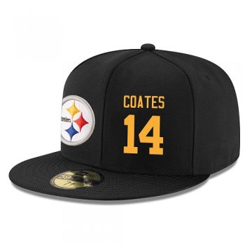 NFL Pittsburgh Steelers #14 Sammie Coates Snapback Adjustable Stitched Player Rush Hat - Black/Gold Snapbacks/Hats/Caps