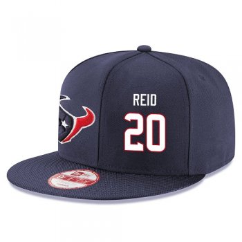 NFL Houston Texans #20 Justin Reid Snapback Adjustable Stitched Player Hat - Navy Blue Snapbacks/Hats/Caps