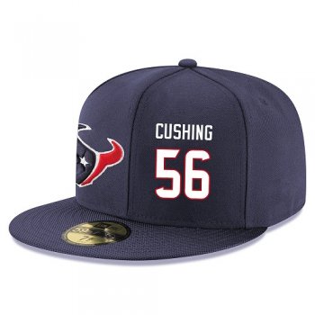 NFL Houston Texans #56 Brian Cushing Snapback Adjustable Stitched Player Hat - Navy/White Snapbacks/Hats/Caps