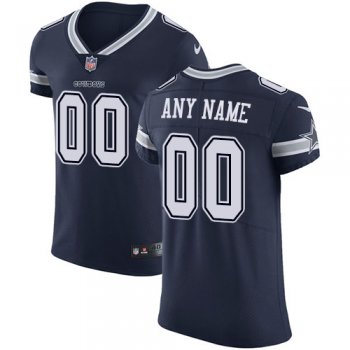 Men's Dallas Cowboys Navy Blue Team Color Vapor Untouchable Custom Elite NFL Stitched Jersey