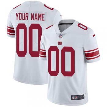 Men's New York Giants Customized White Vapor Untouchable NFL Stitched Limited Jersey