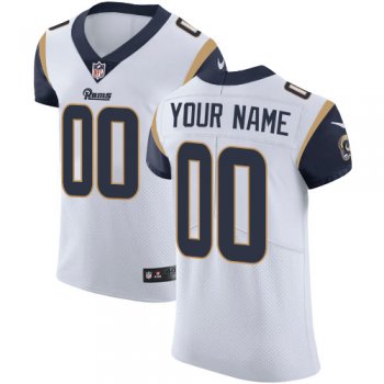 Men's Los Angeles Rams White Vapor Untouchable Custom Elite NFL Stitched Jersey