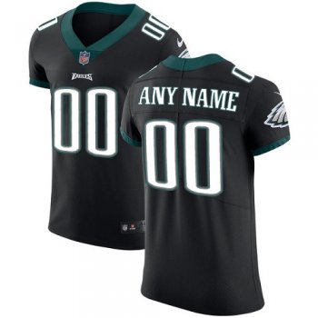 Men's Philadelphia Eagles Black Alternate Vapor Untouchable Custom Elite NFL Stitched Jersey