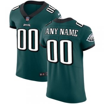 Men's Philadelphia Eagles Midnight Green Team Color Vapor Untouchable Custom Elite NFL Stitched Jersey