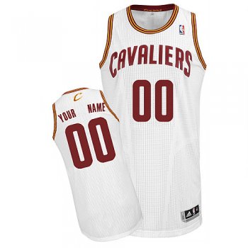 Cavaliers Personalized Authentic White NBA Jersey (S-3XL)