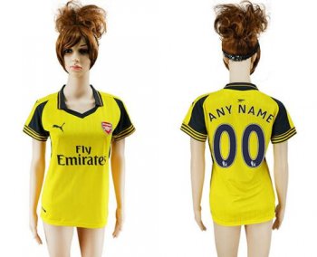 Women's Arsenal Personalized Away Soccer Club Jersey