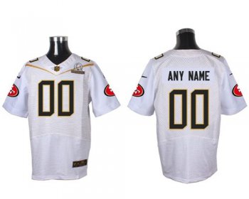 Nike San Francisco 49ers Customized White 2016 Pro Bowl Men's Stitched NFL Elite Jersey