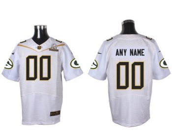 Nike Green Bay Packers Customized White 2016 Pro Bowl Men's Stitched NFL Elite Jersey