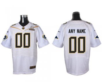 Nike St. Louis Rams Customized White 2016 Pro Bowl Men's Stitched NFL Elite Jersey