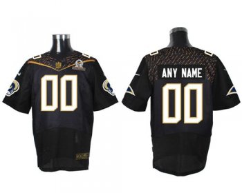 Nike St. Louis Rams Customized Black 2016 Pro Bowl Men's Stitched NFL Elite Jersey