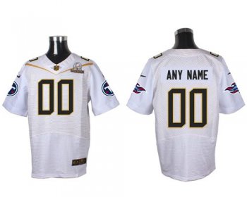 Nike Tennessee Titans Customized White 2016 Pro Bowl Men's Stitched NFL Elite Jersey