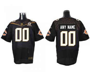 Nike Chicago Bears Customized Black 2016 Pro Bowl Men's Stitched NFL Elite Jersey