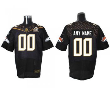 Nike Denver Broncos Customized Black 2016 Pro Bowl Men's Stitched NFL Elite Jersey