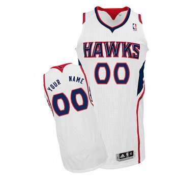 Hawks Personalized Authentic White NBA Jersey (S-3XL)