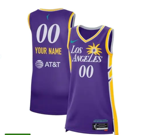 Custom WNBA Los Angeles Sparks jersey