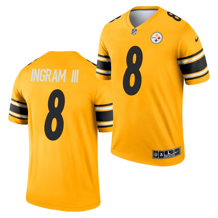 Pittsburgh Steelers #8 Melvin Ingram III Gold 2021 Inverted Legend Jersey