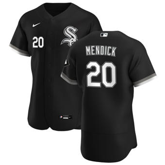 Men's Chicago White Sox #20 Danny Mendick Black Alternate 2020 Authentic Player Baseball Jersey