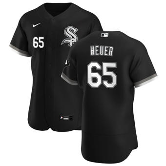 Men's Chicago White Sox #65 Codi Heuer Black Alternate 2020 Authentic Player Baseball Jersey