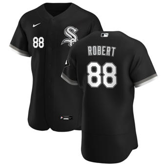 Men's Chicago White Sox #88 Luis Robert Black Alternate 2020 Authentic Player Baseball Jersey