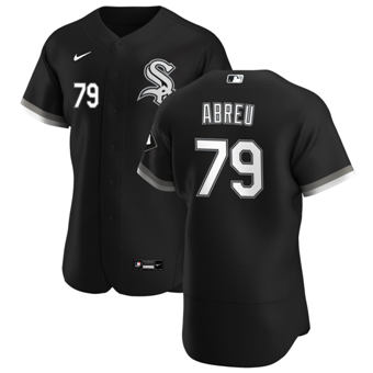 Men's Chicago White Sox #79 Jose Abreu Black Alternate 2020 Authentic Player Baseball Jersey