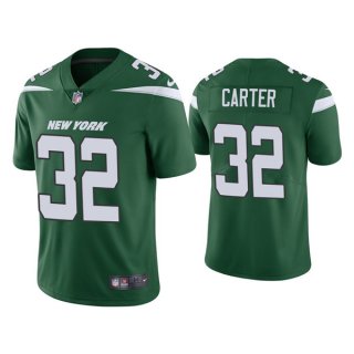 Men's Green New York Jets #32 Michael Carter 2021 Vapor Untouchable Limited Stitched Jersey