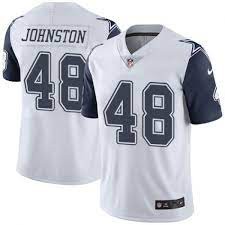 Nike Cowboys 48 Daryl Johnston White Color Rush Limited Men Jersey