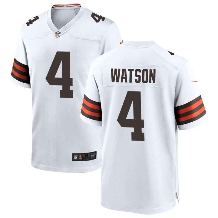 Deshaun Watson #4 Cleveland Browns Game Jersey - White