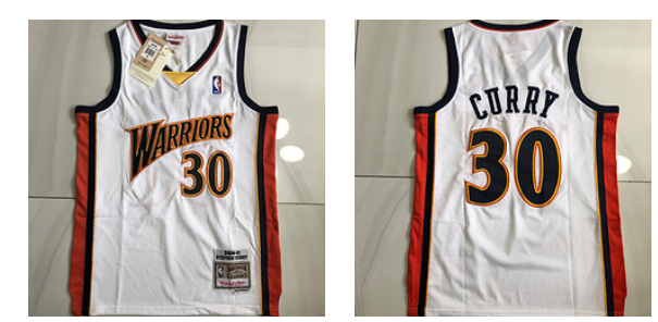 NBA Warriors 30 Stephen Curry White Men Jersey