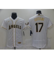 Men's Nike Los Angeles Angels #17 Shohei Ohtani White Elite Throwback Baseball Jersey