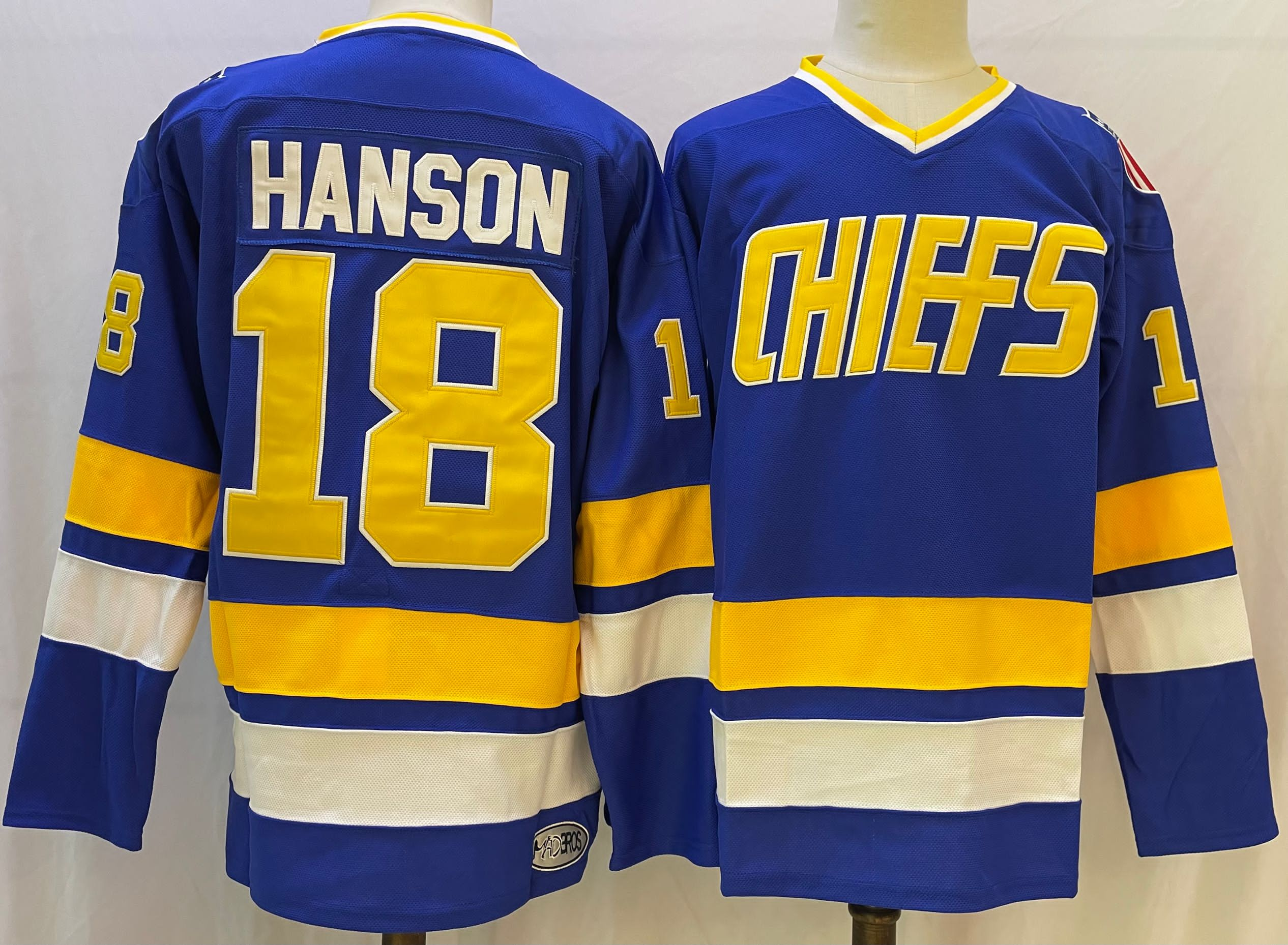 The NHL Movie Edtion #18 HANSON Blue Jersey