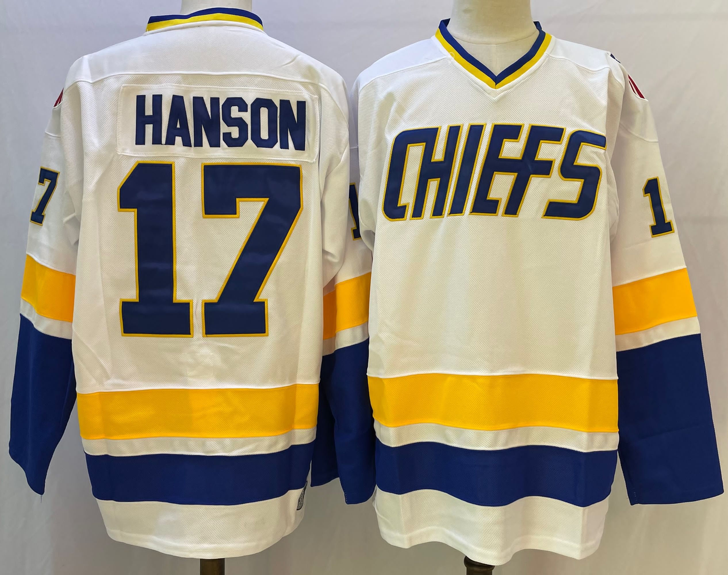 The NHL Movie Edtion #17 HANSON White Jersey