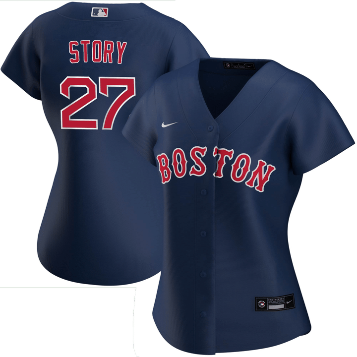 Women's Trevor Story #27 Boston Red Sox Alternate Player Jersey - Navy